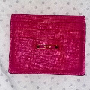 Authentic Fendi Pink Card Holder! Great Condition!